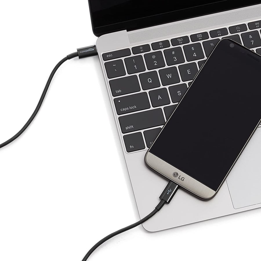 امازون بيسكس | سلك شاحن تايب سي الى تايب سي 1.8 متر amazonbasics | 2.0 USB-C to USB-C Cable 1.8M