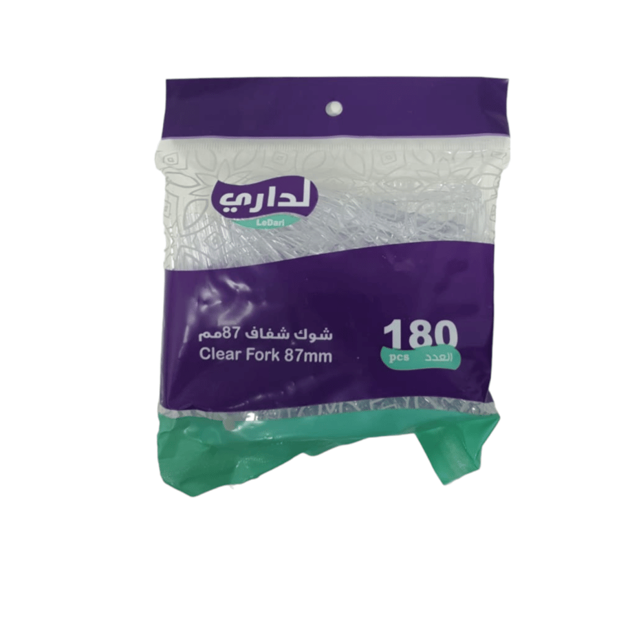 جواد | لداري | شوك بلاستيك للحلى | شفاف | 87 مم | 180 حبة | كرتون | 20 شدة