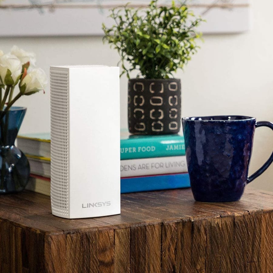 مستعمل | لينكسيس | مجموعة من 3 مقويات انترنت موسع شبكة واي فاي Used | Linksys | WHW0303 Velop Mesh AC2200 WiFi Router Extender 3-Pack