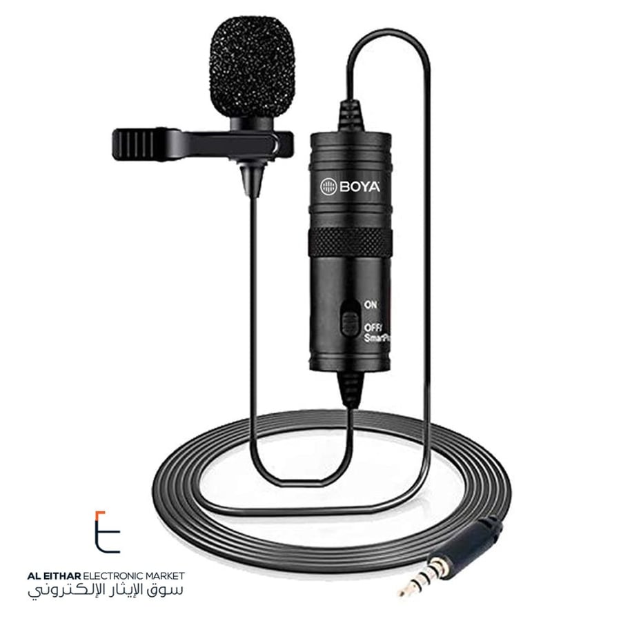 بويا | ميكروفون مع مشبك جودة عالية BOYA | Lavalier Microphone Micro-Cravate BY-M1