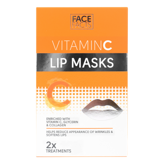 فيس فاكتس | قناع الشفاه بفيتامين سي | 2 حبة Face Facts | Vitamin C Lip Masks | 2 pcs