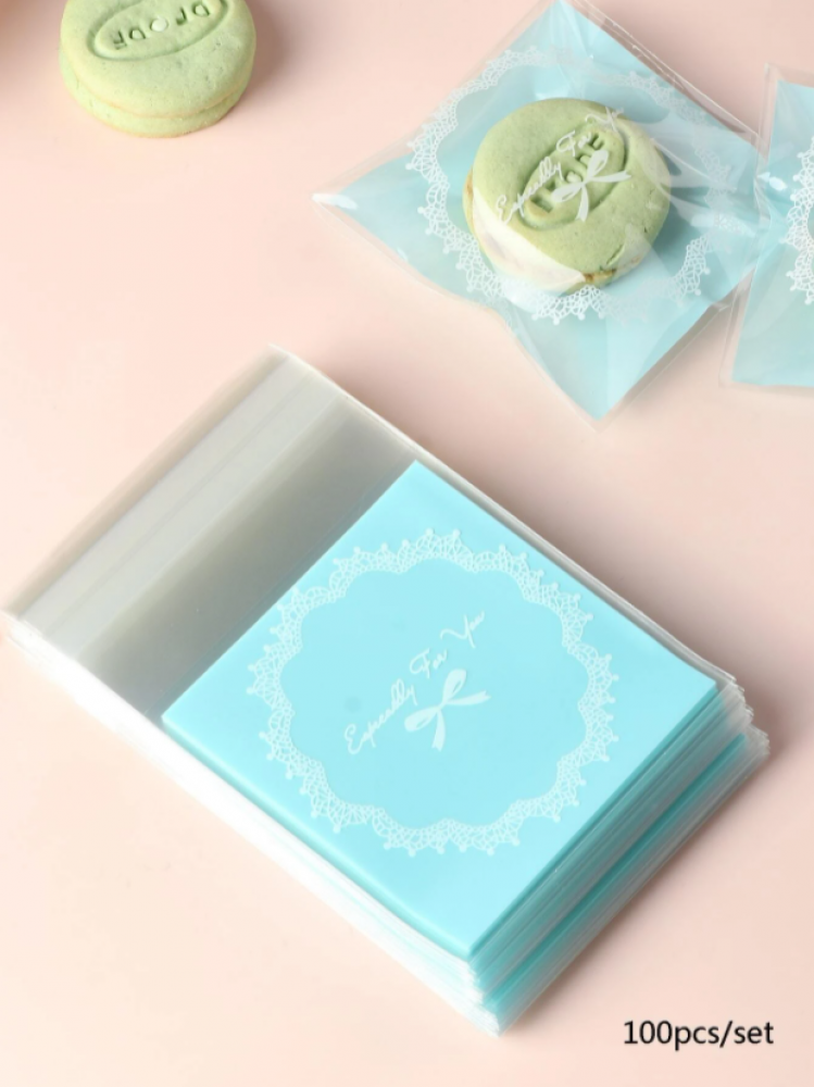 100 قطعة اكياس حلوى مزخرفة معقودة بفيونكة Sweet Bags 100pcs/lot