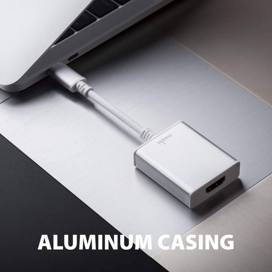 موشي | قطعة تحويل تايب سي الى اتش دي ام اي moshi | USB-C to HDMI Adapter 4K 60fps Thunderbolt 3 Compatible