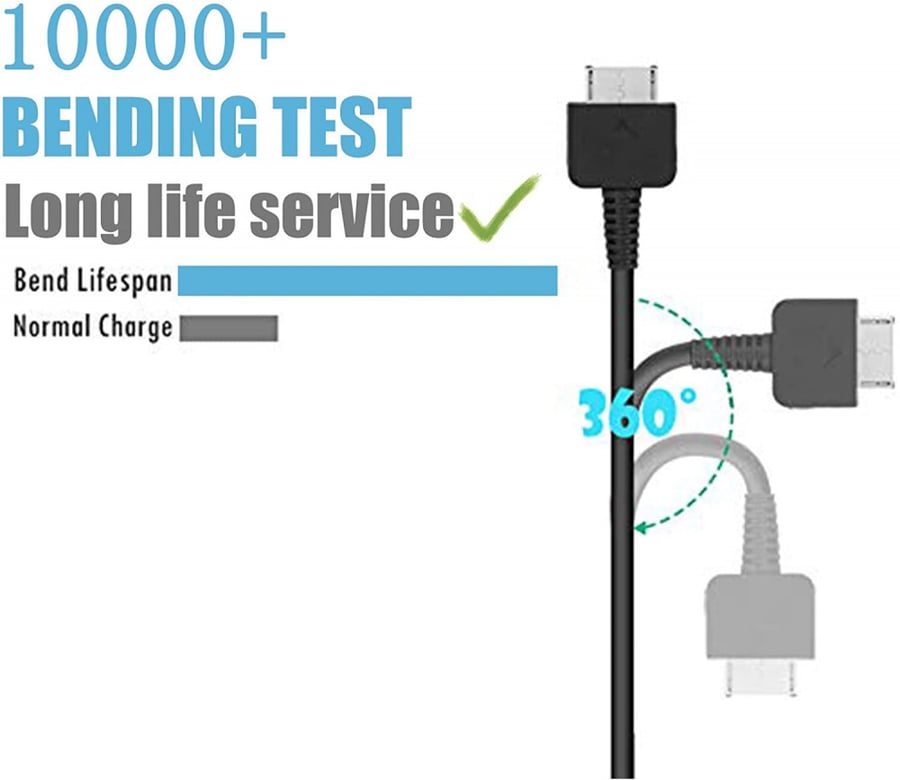 قطعتين سلك شحن ومزامنة البيانات جهاز سوني بلايستيشن فيتا Playstation Vita USB Charging and Data Cable for PSV 1000