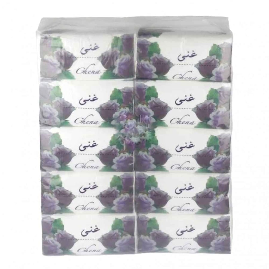 غنى | حزمة مناديل 600 | 40 علبة 24,000 منديل وجه مفرد GN600-40