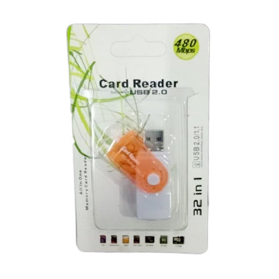 قارئ ذاكرة جوال وكاميرا SD Micro-SD Memory Card Reader USB 2.0 All in 1 480Mbps