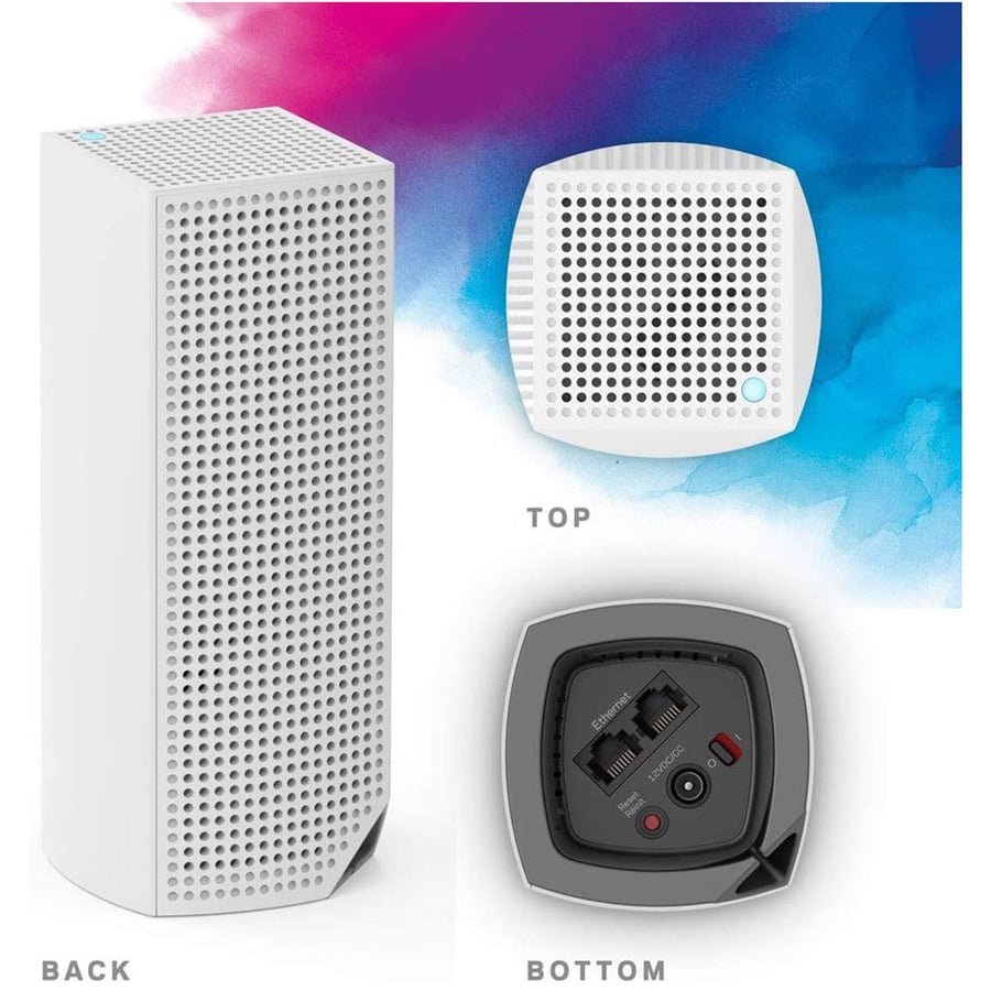 مستعمل | لينكسيس | مجموعة من 3 مقويات انترنت موسع شبكة واي فاي Used | Linksys | WHW0303 Velop Mesh AC2200 WiFi Router Extender 3-Pack