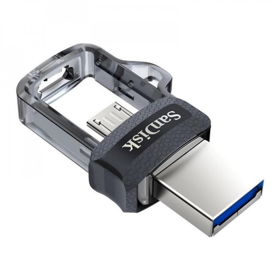 سانديسك | فلاش ميموري سريعة للجوال مايكرو يو اس بي SanDisk | Ultra Dual Drive m3.0 Flash Memory OTG 32GB