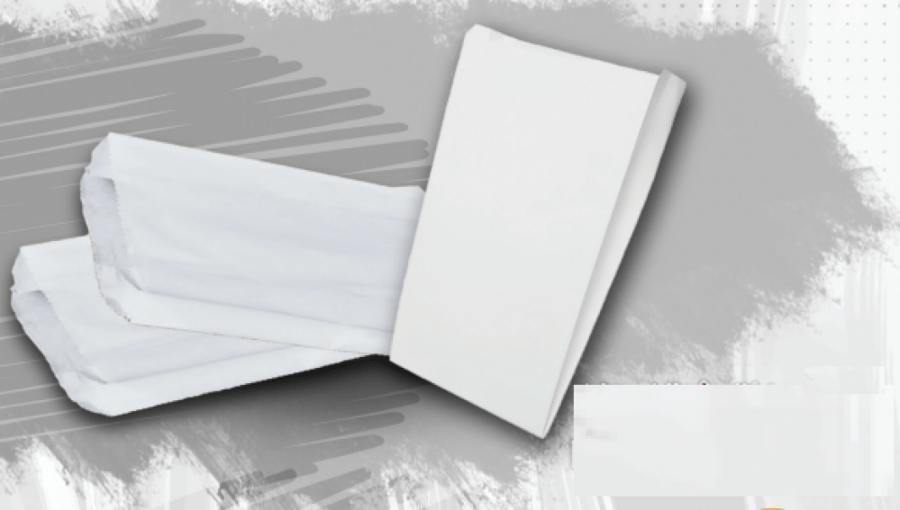ASAS | Striped Paper Bags | Brazilian | White | 30x16 cm | No.5 | Bundle 4 Kg