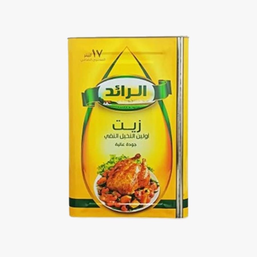 الرائد | زيت أولين النخيل النقي جودة عالية زيت للقلي والطبخ والسلطات 17 لتر
