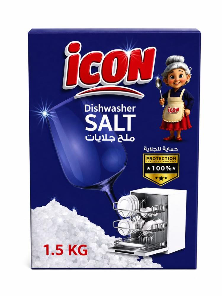 ديفان | اي كون | كرتون ملح غسالة الصحون 1.5 كجم | 12 حبة