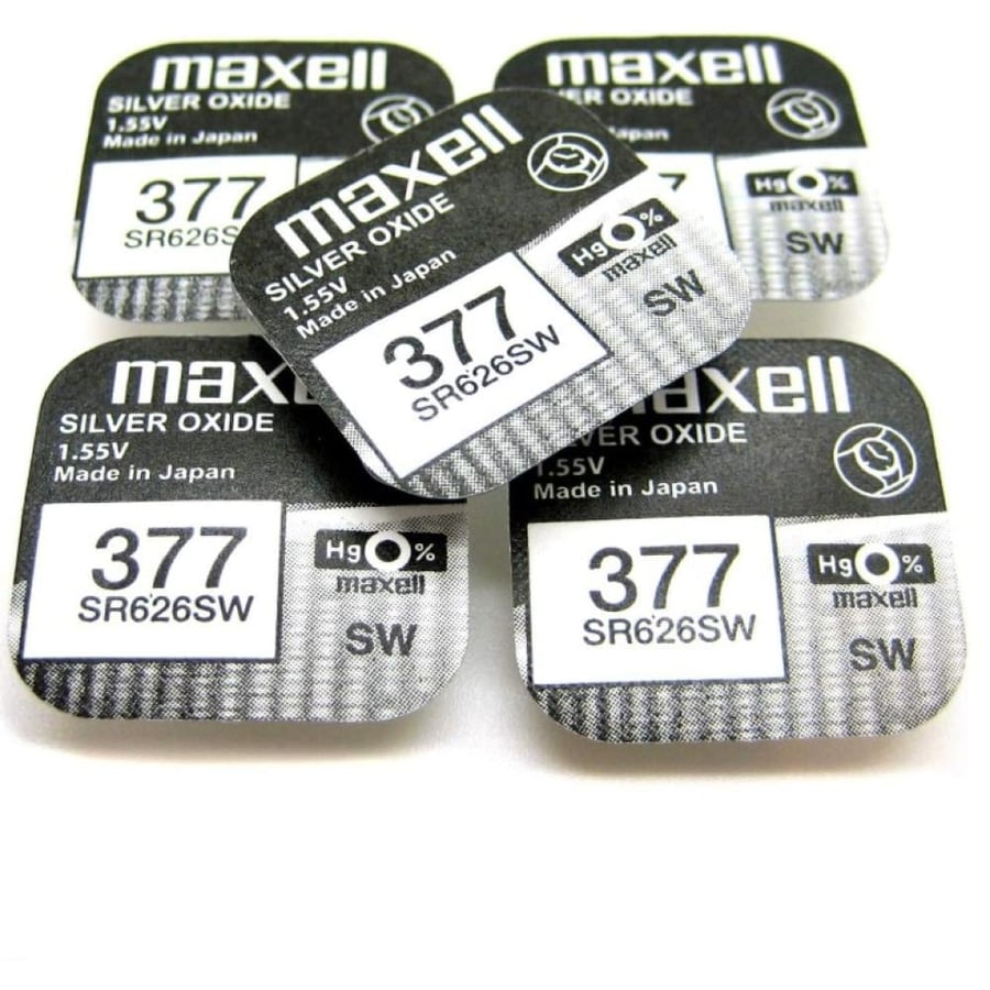 Maxell | 5 x SR626SW SR626 AG4 377 1.55v Watch Batteries