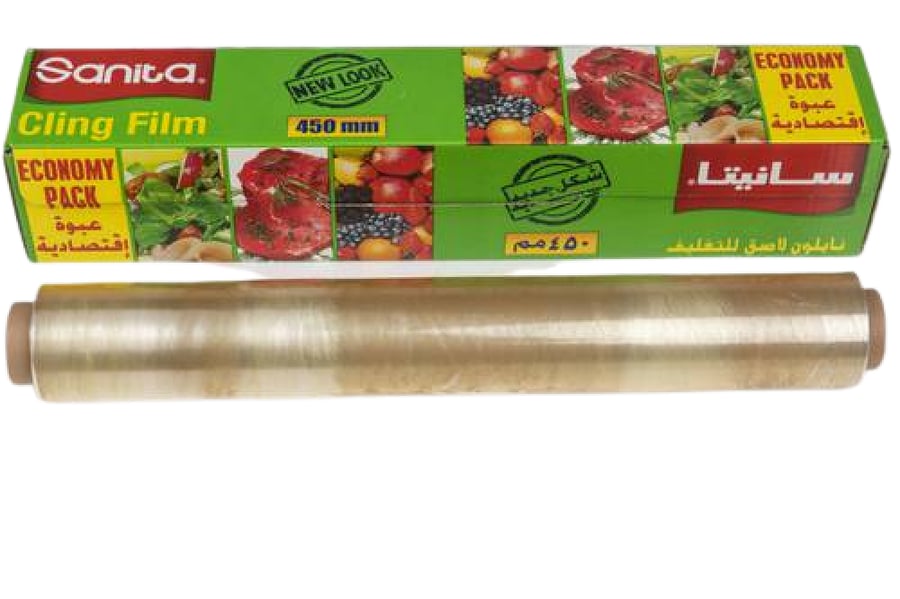 نابكو | سانيتا | رول تغليف نايلون | كبير | 45 سم | 200 متر | كرتون | 6 حبة