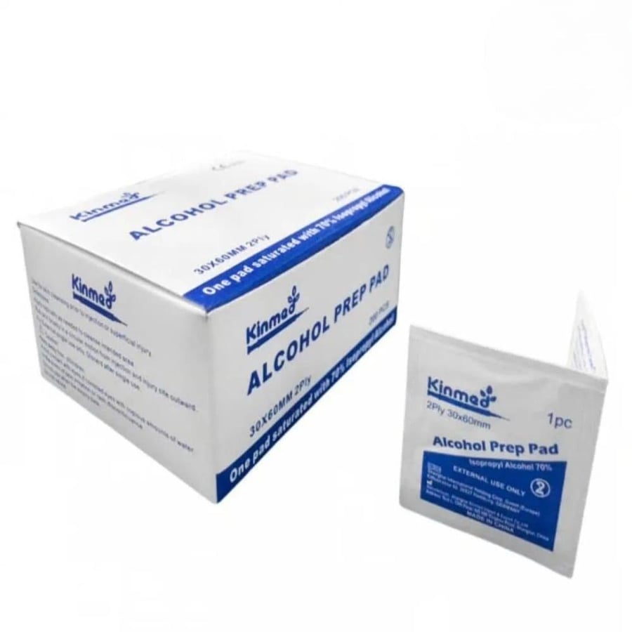 Kinmad | ALCOHOL PREP PAD | 200 pcs | Carton | 50 Boxes