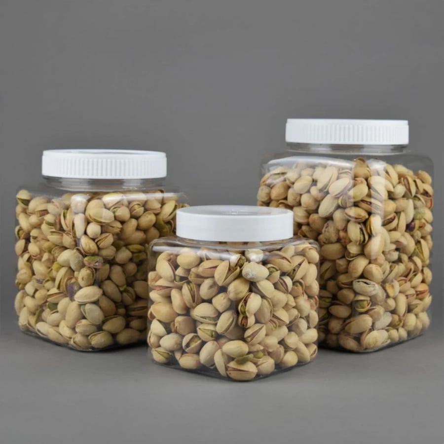 ASC | Jar | Square Plastic Boxes | Clear | 750 ml | Carton | 12x10 Packs