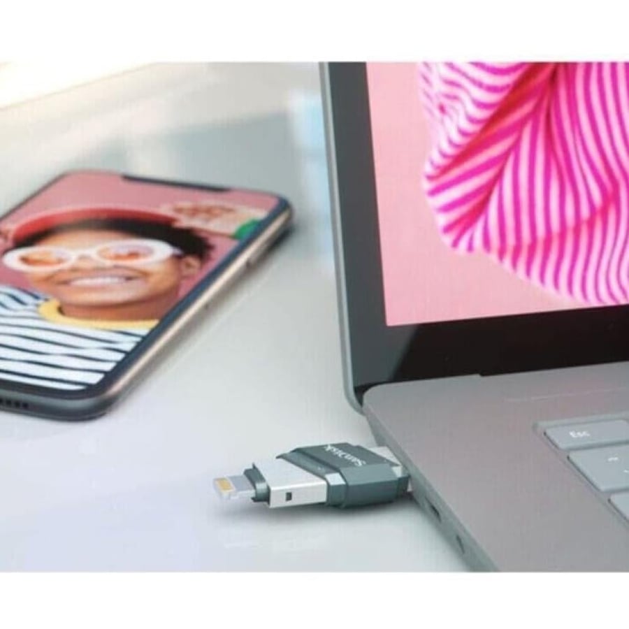 Sandisk | iXpand Flash Drive | USB3 + Lightning iPhone iPad | 128GB