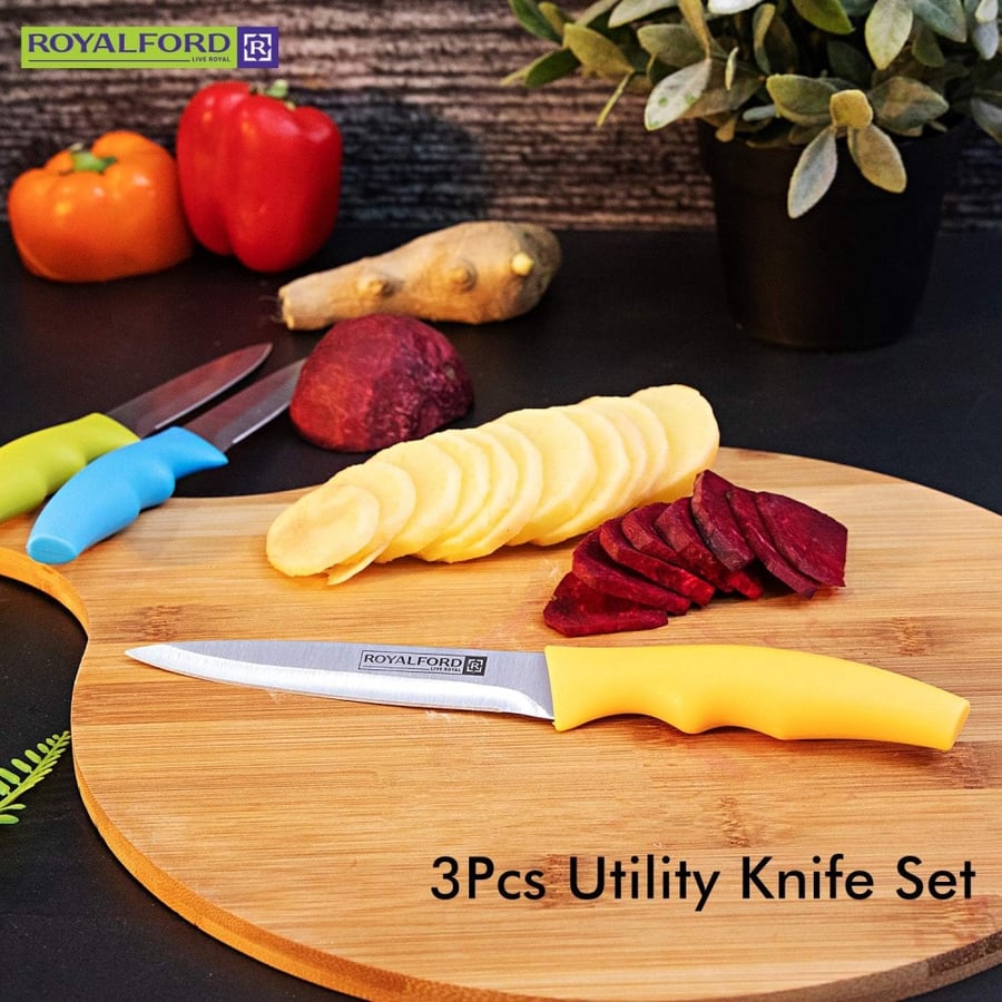 مجموعة سكاكين من رويالفورد - 3 قطع Royalford Knives Set - 3 Pieces
