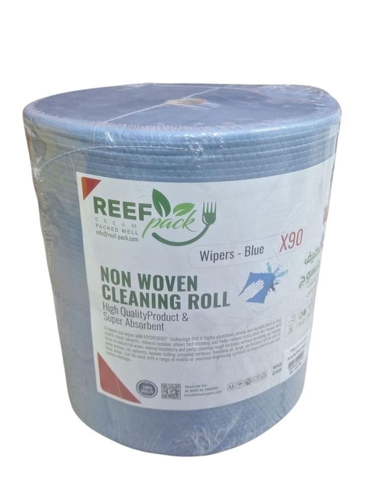 REEF PACK | Non Woven Cleaning Roll | Jumbo | Blue | (L) | Extra Thickness | 475 Sheets