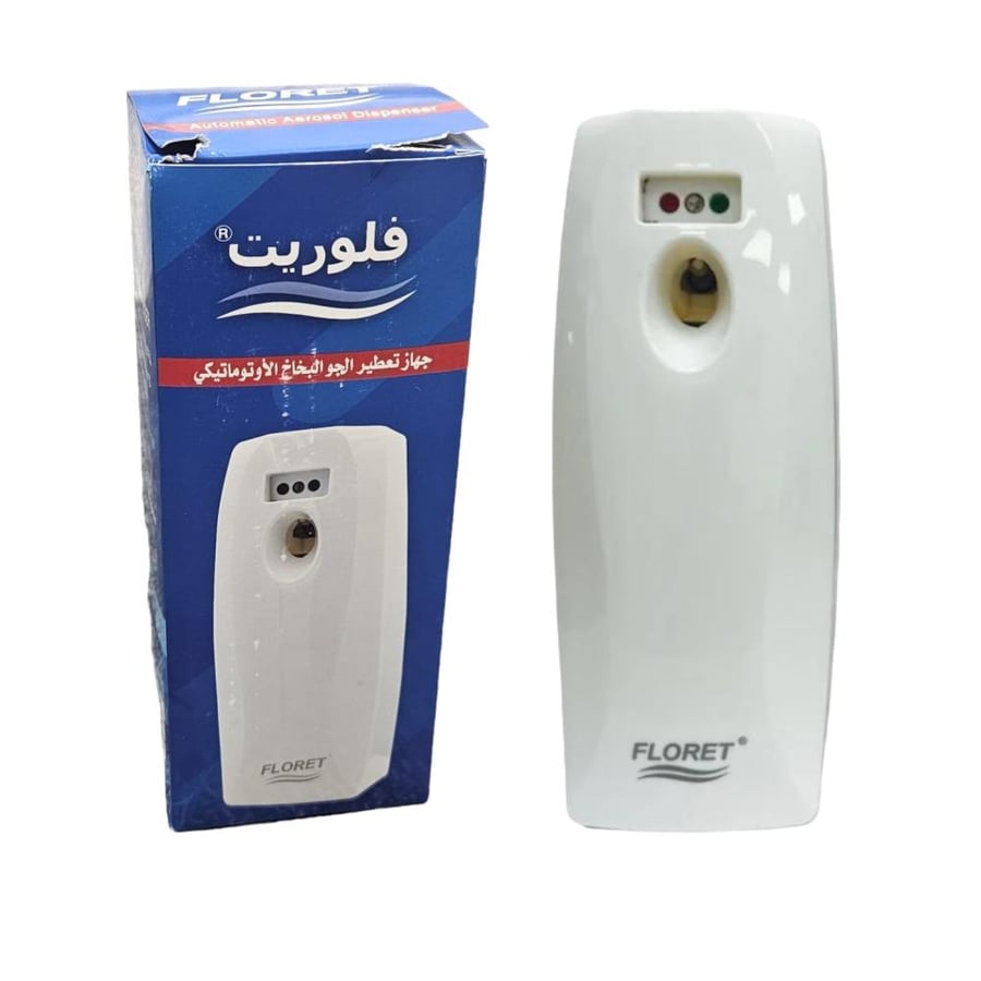 فلوريت | جهاز بخاخ معطر جو | اوتوماتيك | ابيض | ماليزي Floret | Device Air Freshener Sprayer | Automatic | White | Malaysia