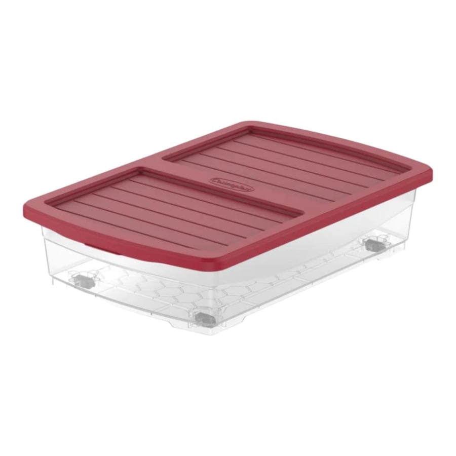 Cosmoplast | Storage Box | Clear | With Wheels | 25 Liter