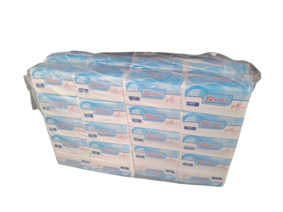 Konex | Tissue Bundle of 4x10x600 1Ply Facial Tissues