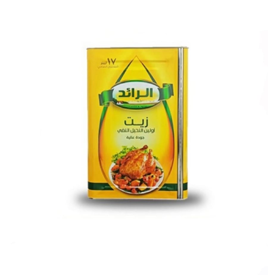 الرائد | زيت أولين النخيل النقي جودة عالية زيت للقلي والطبخ والسلطات 17 لتر