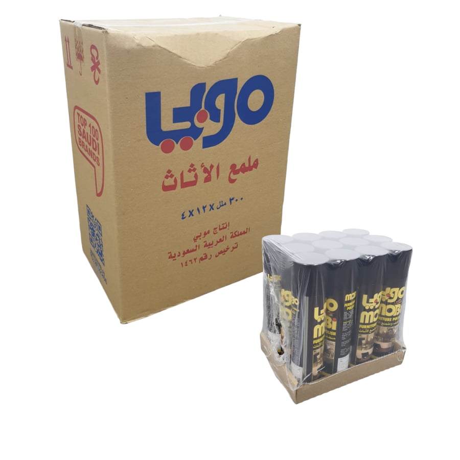 موبي | كرتون بخاخ منظف و ملمع أثاث 300 مل 48 حبة MBFC300-48