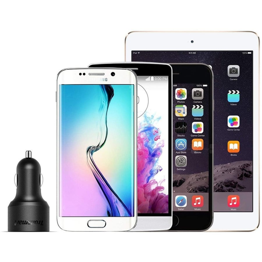 ترونسمارت | شاحن سيارة 3 مداخل سريع Tronsmart | Quick Charge 3.0 42W 3-Port USB Car Charger C3PTA