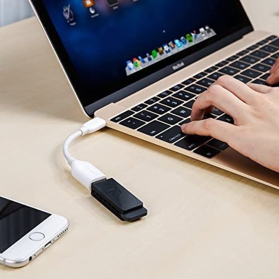 انكر | محول من يو اس بي سي الى يو اس بي 3.1 ابيض ANKER | USB 3.1 Type C to USB 3.0 Adapter 8cm White