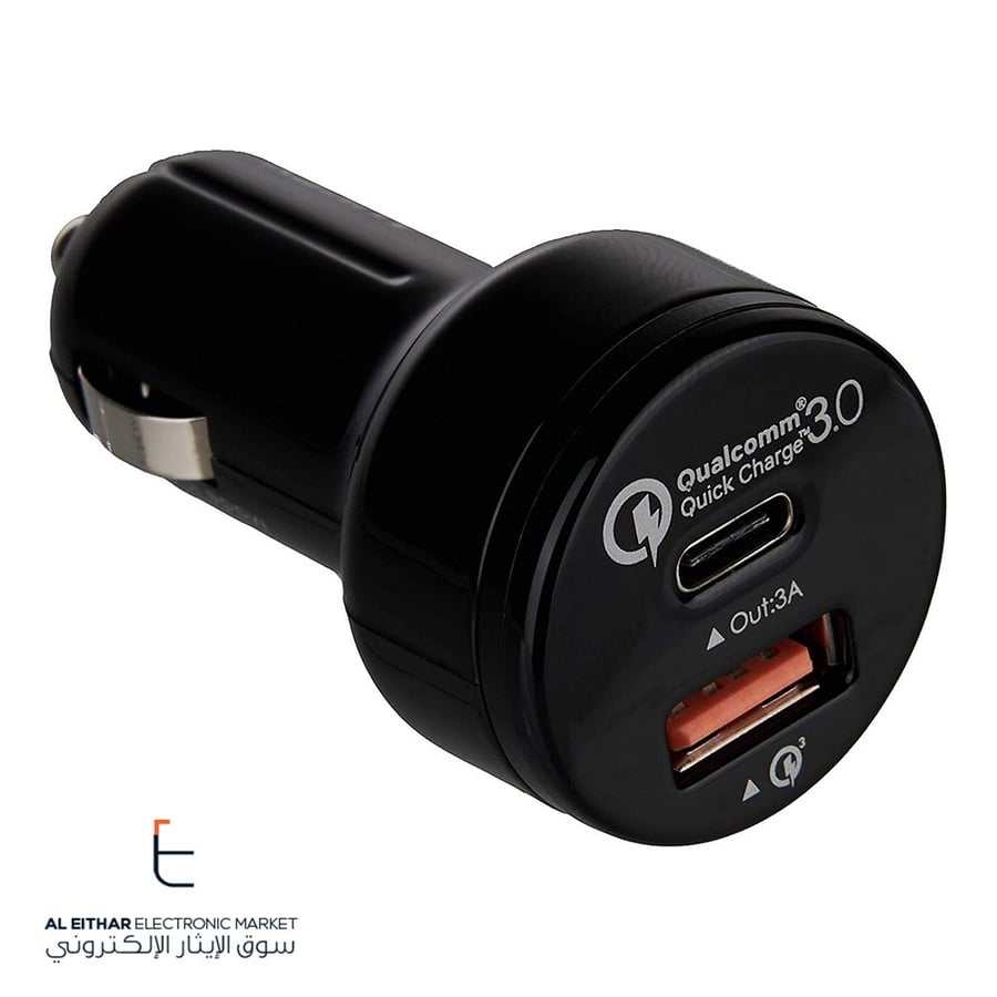 اوكي | شاحن سيارة سريع مدخلين Aukey | Car Charger PD USB C Q3 CC-Y11