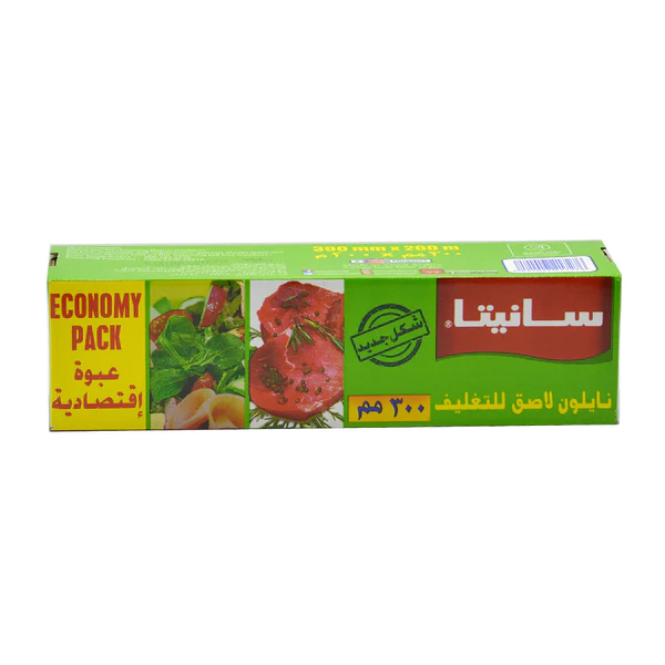 نابكو | سانيتا | رول تغليف نايلون | صغير | 30 سم | 200 متر | كرتون | 6 حبة