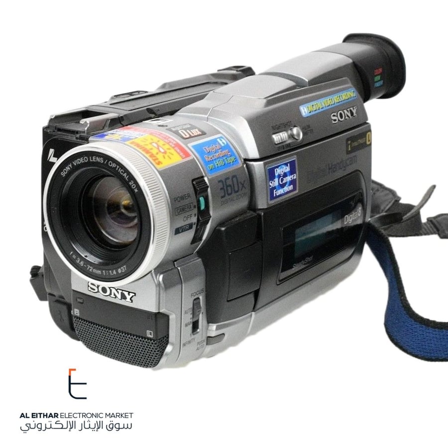 سوني | تأجير يومي بالقطيف كاميرا فيديو شريط وسط SONY | DCR-TRV410E Digital8 PAL Camcorder For Rent in Qatif