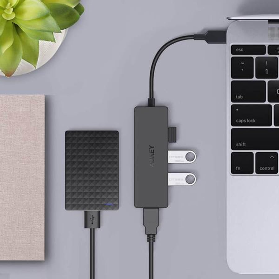 اوكي | موزع 4 منافذ يو اس بي سريع AUKEY | 4-Port USB 3.0 Hub