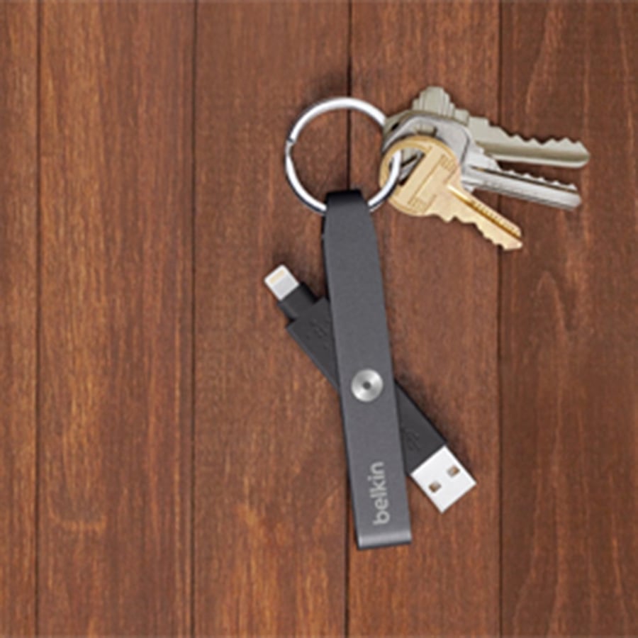 بيلكن | الاصلي معتمد سلك شاحن ايفون حلقة مفاتيح belkin | MFi mixit Lightning to USB Keychain