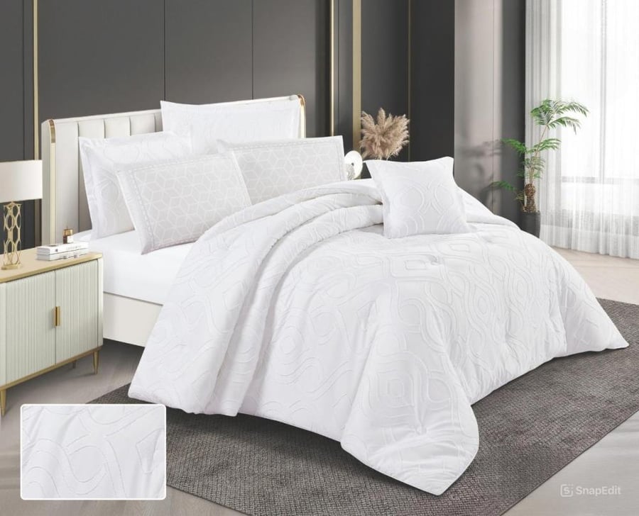 مفرش سرير SNOOZYL نفر ونص بتصميم النقش الملكي بتصميم الحصري ليضيف الفخامة لغرفتك