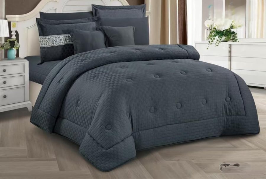 MOOD SLEEPLY مفرش سرير نفرين ملكي ليضيف الاناقة الى غرفتك من المايكروفايبر مقاس 240*260 سم