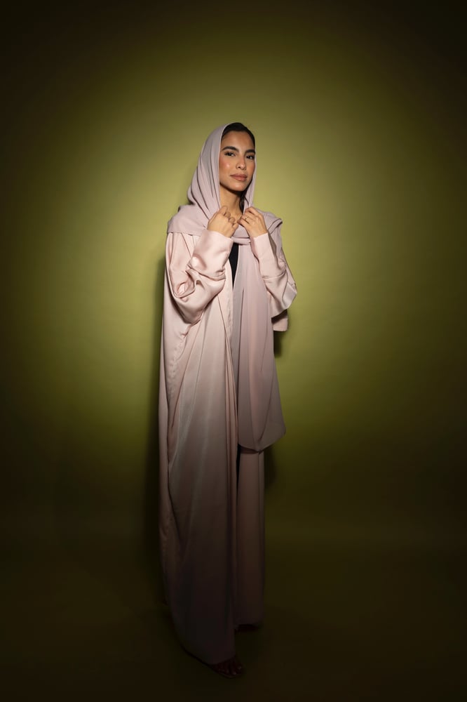 Rose Silk Crepe Abaya ~