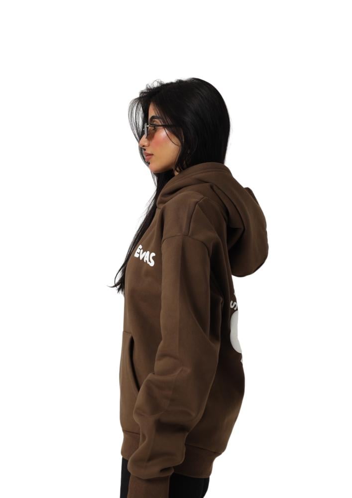 Oversized brown hoodie