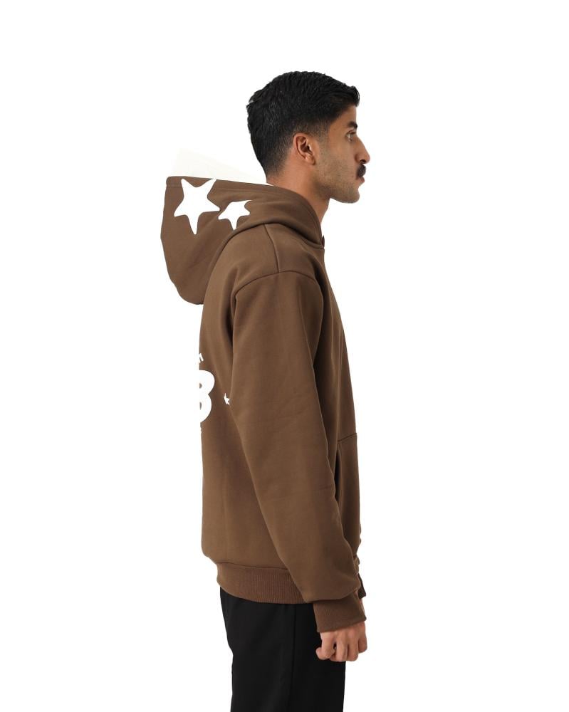 Oversized brown hoodie