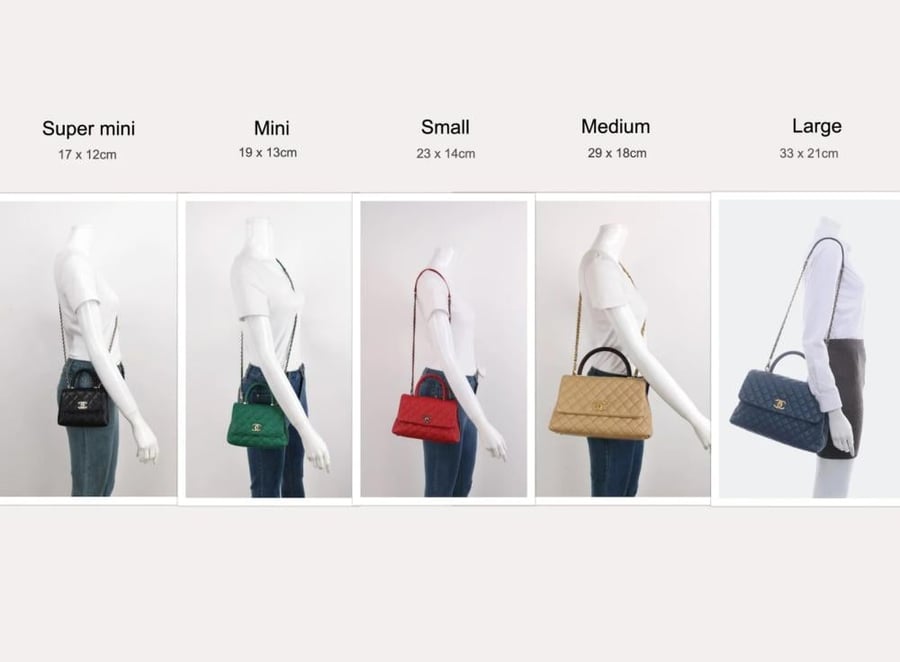 ماستر - شانيل كوكو Chanel Coco Handle - أسود مسكة احمر