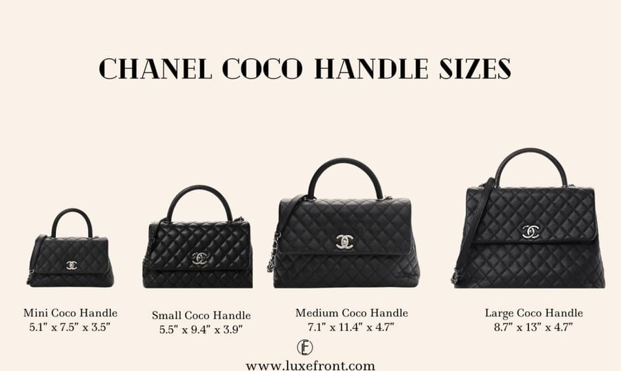 ماستر - شانيل كوكو Chanel Coco Handle - أسود مسكة احمر