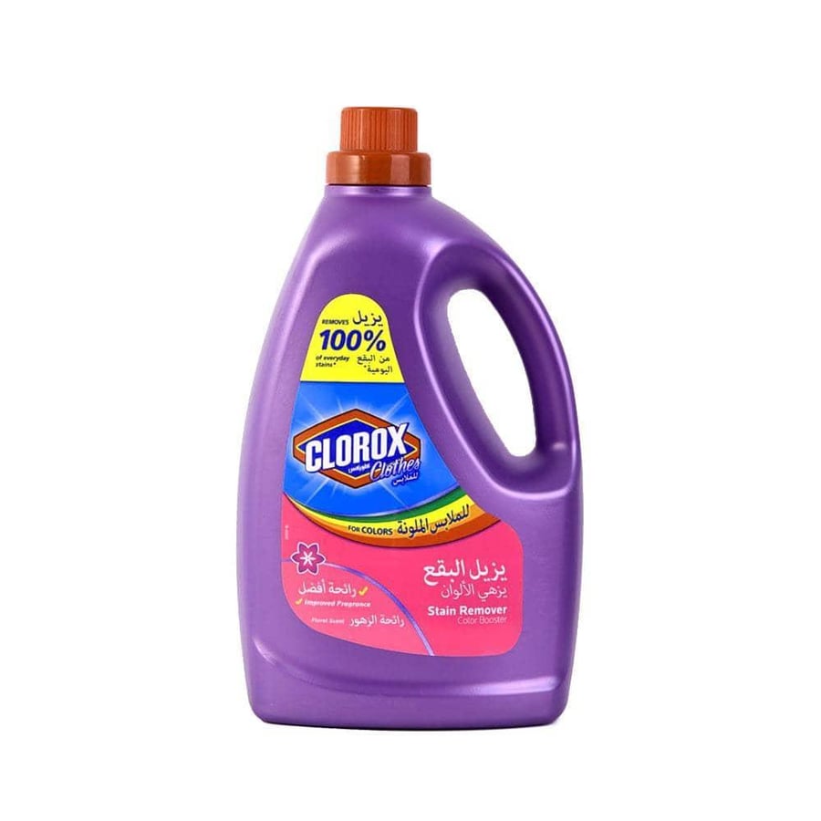 Clorox for clothes removes stains and brightens colors, better scent, 3 liters