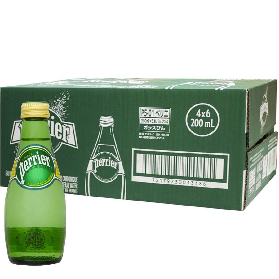 Perrier Sparkling Water 200ml (Carton of 24 cans)
