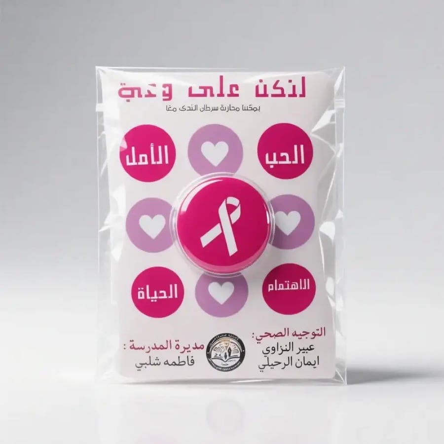 لوشن مرطب توزيعات توعية بسرطان الثدي