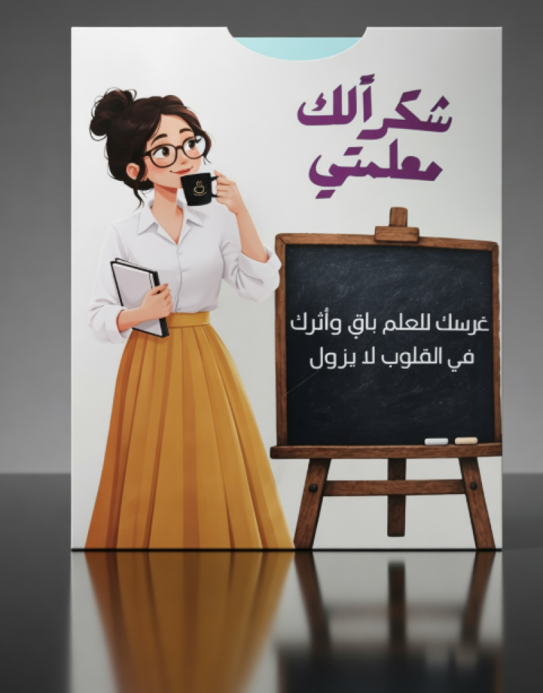 توزيعات يوم المعلم | ظرف قهوة كفة