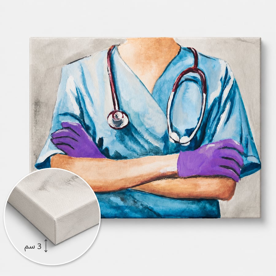 لوحة نبض الطب - مقاسات متعدده