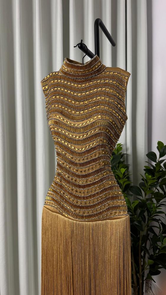 Barbie dress with fringe
