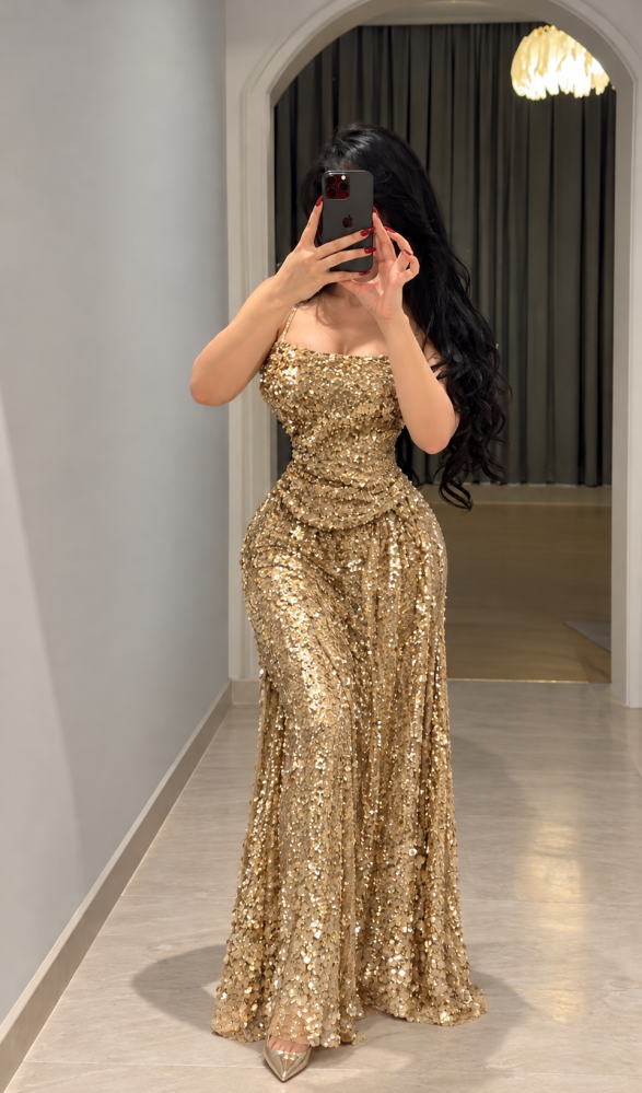 فستان ترتر مموج