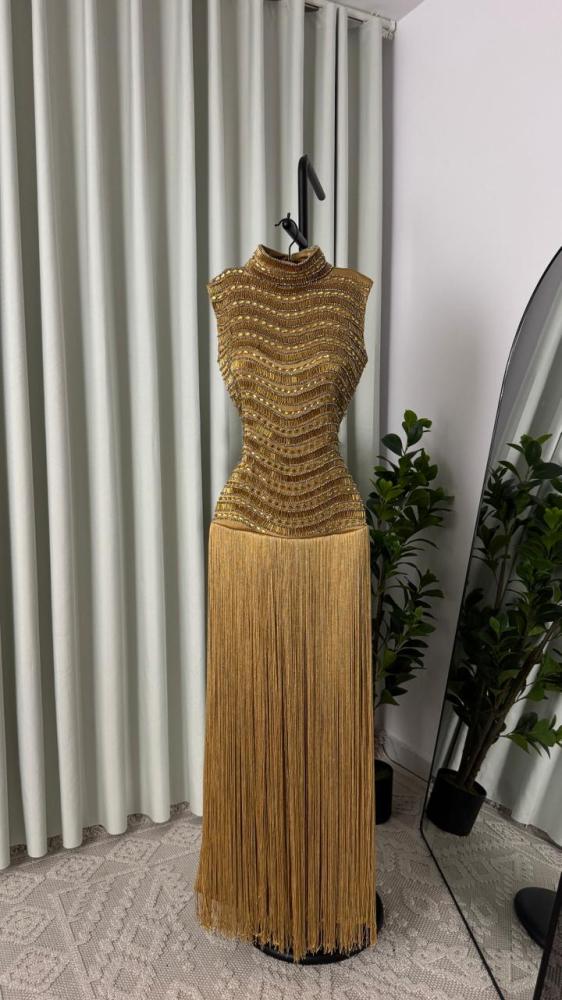 Barbie dress with fringe
