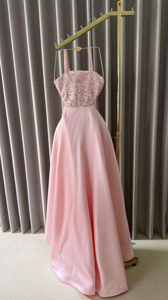 Tulle dress embroidered with sequins
